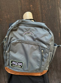 Embroidered classic backpack with patches. Water-based ink. Colorado made by SÖZ Bazaar