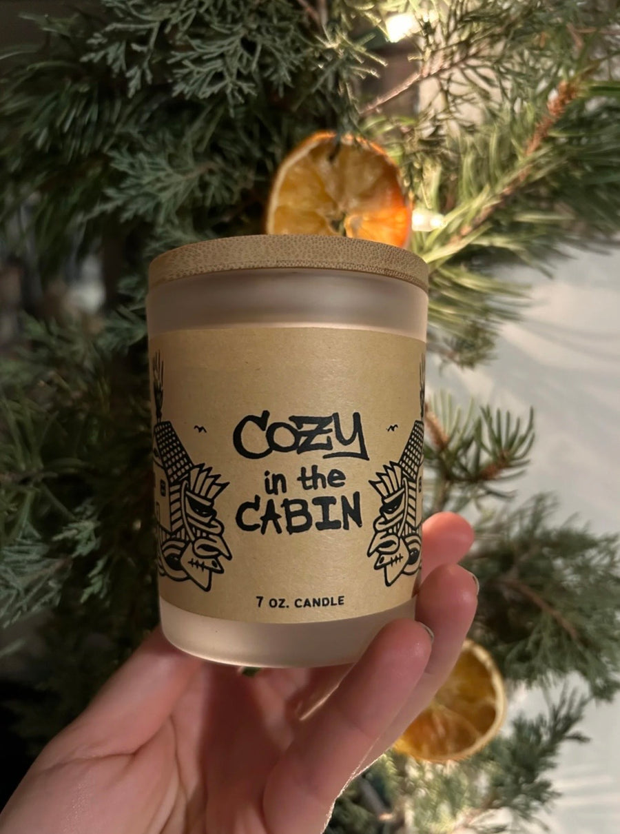 Cozy in the Cabin 7oz hand poured soy candle — small batch Colorado made by SÖZ Bazaar