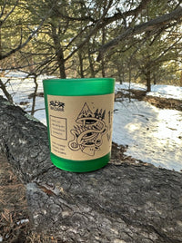 Lost in the Woods 7oz woodsy hand poured soy candle — small batch Colorado made by SÖZ Bazaar other side