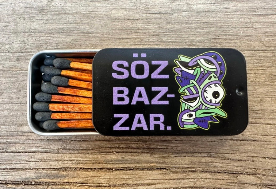 SOZ matchbox tin printed keepsake — curated by SÖZ Bazaar Colorado