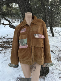 Vintage leather jacket 1 of 1 hand reworked — Upcycled Apparel SÖZ Bazaar Colorado