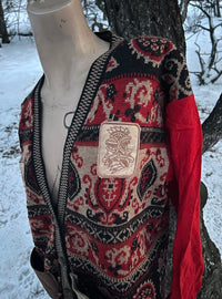 Vintage Pendleton sweater 1 of 1 wool rework — Adam Toksöz SÖZ Bazaar Colorado patch detials