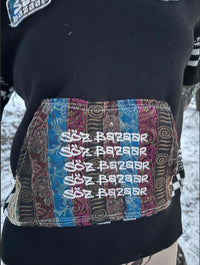 Vintage sweater shirt 1 of 1 reworked knit — Upcycled Apparel SÖZ Bazaar Colorado front pocket details