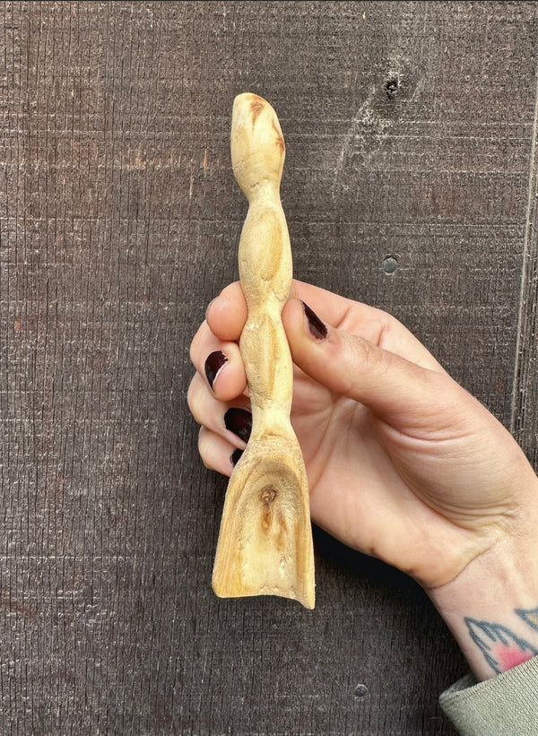 Aspen bubble shovel hand carved wooden utensil 1 of 1 — Colorado aspen food safe SÖZ Bazaar