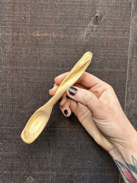 Aspen curve spoon hand carved wooden spoon 1 of 1 — Colorado aspen food safe SÖZ Bazaar